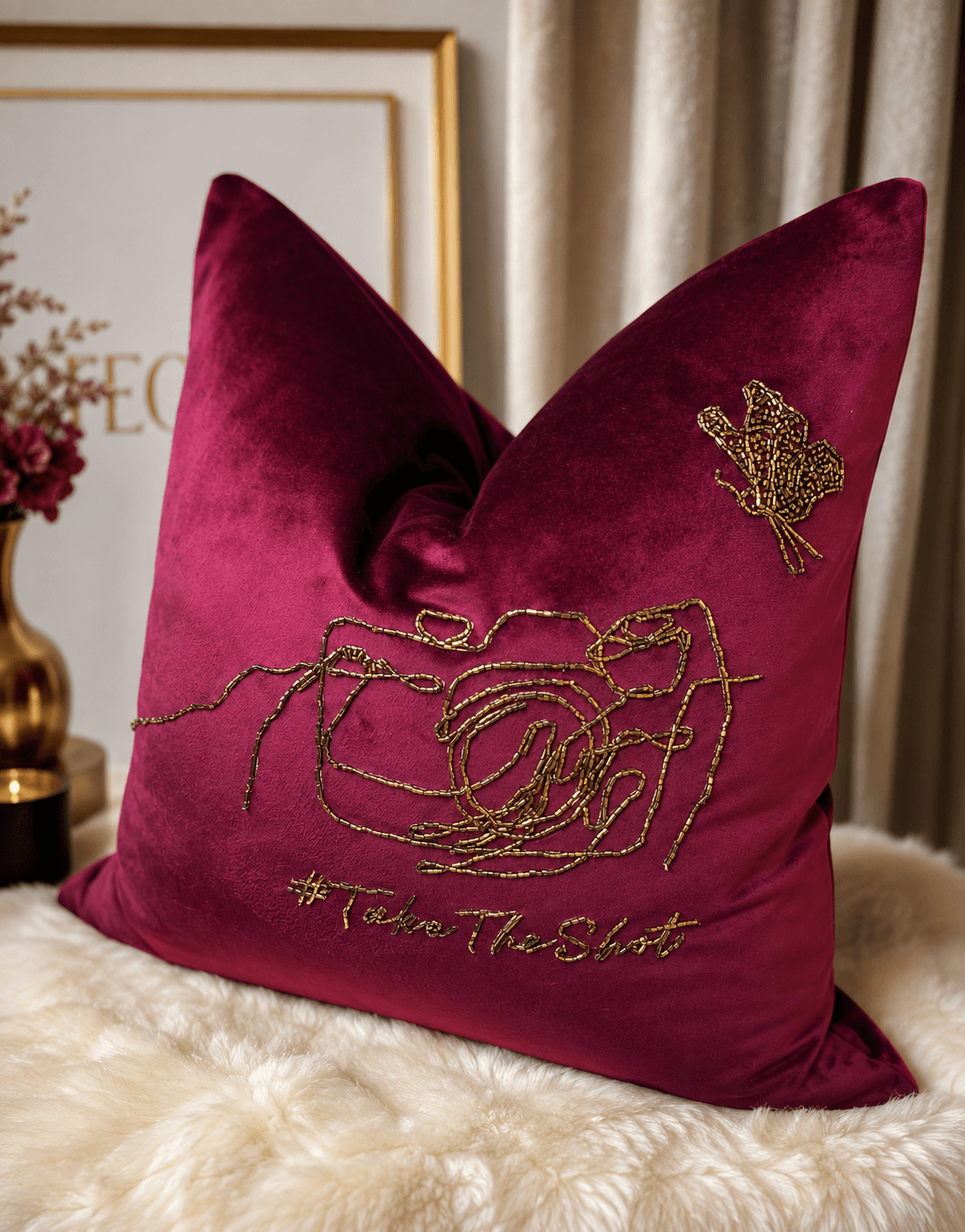 Photoshoot - Embellished Throw pillows